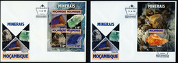 Mozambico 2019, Minerals II, 4val In BF +BF  In 2FDC - Minéraux