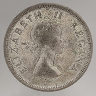 Afrique Du Sud / South Africa, Elizabeth II, 2 1/2 Shillings, 1954, Argent (Silver), TTB (EF), KM#51 - Afrique Du Sud