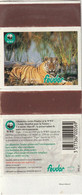 BOITES D'ALLUMETTES 455 : Tigre Par W W F Série Animaux A Grattoir Uni , Marque Feudor - Zündholzschachteletiketten