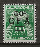 REUNION CFA: **, TAXE N° YT 44, TB - Timbres-taxe