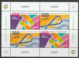 Europa Cept - 2007 - Bosnia And Herzegovina - 1.Mini S/Sheet - (Scouting) ** MNH - 2007