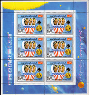 US-Astronauten Jemen 885 Kleinbogen ** 6€ Conrad Gordon Bean 1970 Bloc Sheet Space History Exploration Sheetlet Bf Yemen - Etats-Unis