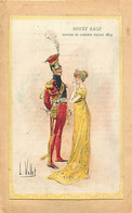 Themes Div-ref NN613-militaires Militaria-illustrateur L Vallet -soyez Sage -officier De Lanciers Rouges 1814 - - Uniformes