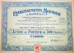 Ets. MOURIER L. BARRAYA & Cie – 1936 - Turismo