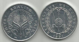 Djibouti 5 Francs 1991. High Grade - Dschibuti