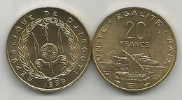 Djibouti 20 Francs 1999. High Grade - Gibuti