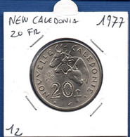 NEW CALEDONIA - 20 Francs 1977 -  See Photos -  Km 12 - Nouvelle-Calédonie