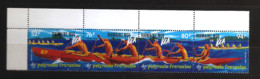 Polynésie 1994 N° 464 / 7 ** Hawaiki Nui Va'a, Course, Pirogue, Sport, Muscles, Haute Mer, Rames, Equipage, Maohi, RFO - Neufs
