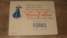 Carte TROIS VALSES, Création FORVIL, PARIS, Calendrier 1955 .......... PHI .... E2-79 - Anciennes (jusque 1960)