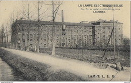 AA+ ...  LESSINES ..-- LAMPE L.E.B.  PHILIPS . 1925 Vers SENSENRUTH ( Mme Veuve BLONDLET ) . Vverso . - Lessen