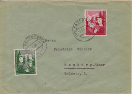 BRD, 153-154, MiF, 30 Pfg Auf Satzbrief Ausland, 12.05.1953 Von Kaufbeuren Nach Homburg/Saar - Covers - Used