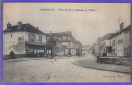 Delcampe - Carte Postale 95. Sarcelles  Place Du Pont Et Bureau De Tabacs Très Beau Plan - Sarcelles