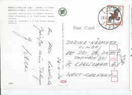Japan Postcard Miyajima Hiroshima - Via West Germany 1976,stamp : Nice Stamps - Lettres & Documents