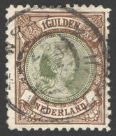 Nederland 1896 NVPH Nr 46C Gestempeld/used Prinses Wilhelmina Zeldzame Tanding! - Gebruikt