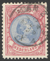 Nederland 1893 NVPH Nr 47 Gestempeld/used Prinses Wilhelmina Kleinrondstempel Amsterdam 2 - Gebruikt