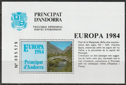 Andorra 1984 Bischöfliche Viguerie EUROPA 1984( EK29/2) Günstige Versandkosten - Vicariato Episcopale