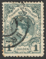 Nederland 1899 NVPH Nr 49 Gestempeld/used Prinses Wilhelmina Kroningsgulden - Gebruikt
