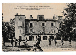 CPA Château De Gensac, Près De Condom - Légué Par M. Bouchet, à L'oeuvre Des Enfants Abandonnés De La Gironde ... - Condom