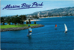 California San Diego Mission Bay Park Sailboats - San Diego