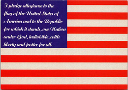 American Flag With The Pledge Of Allegiance - Other & Unclassified