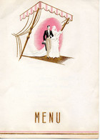 Menu De Mariage Nicole  PEBARTHE Et Daniel CHATELAIN 7 Mars 1959 - Menus