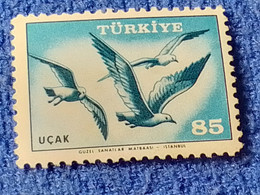 TÜRKİYE- 1950-60-    85K.    UÇAK   SERİSİ   DAMGALI - 1934-39 Sandjak Alexandrette & Hatay