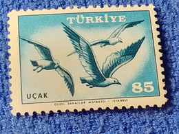 TÜRKİYE- 1950-60-    85K.    UÇAK   SERİSİ   DAMGALI - 1934-39 Sandschak Alexandrette & Hatay