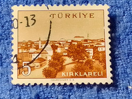 TÜRKİYE- 1960-70-    5K.    MEMLEKET    SERİSİ  ŞEHİRLER  DAMGALI - 1934-39 Sandjak D'Alexandrette & Hatay