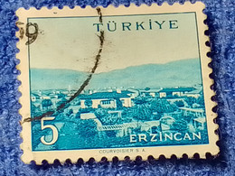 TÜRKİYE- 1960-70-    5K.    MEMLEKET    SERİSİ  ŞEHİRLER  DAMGALI - 1934-39 Sandjak Alexandrette & Hatay