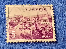 TÜRKİYE- 1960-70-    5K.    MEMLEKET    SERİSİ  ŞEHİRLER  DAMGALI - 1934-39 Sandjak Alexandrette & Hatay