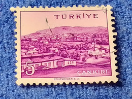 TÜRKİYE- 1960-70-    5K.    MEMLEKET    SERİSİ  ŞEHİRLER  DAMGALI - 1934-39 Sandjak Alexandrette & Hatay