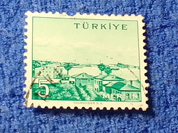 TÜRKİYE- 1960-70-    5K.    MEMLEKET    SERİSİ  ŞEHİRLER  DAMGALI - 1934-39 Sandschak Alexandrette & Hatay