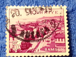 TÜRKİYE- 1960-70-    5K.    MEMLEKET    SERİSİ  ŞEHİRLER  DAMGALI - 1934-39 Sandjak Alexandrette & Hatay