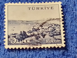 TÜRKİYE- 1960-70-    5K.    MEMLEKET    SERİSİ  ŞEHİRLER  DAMGALI - 1934-39 Sandschak Alexandrette & Hatay