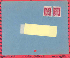 SAN MARINO 1947 - St.Post.005 - Frontespizio Di Busta Stampa, "STEMMI" - Vedi Descrizione - - Brieven En Documenten