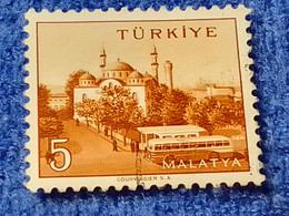 TÜRKİYE- 1960-70-    5K.    MEMLEKET    SERİSİ  ŞEHİRLER  DAMGALI - 1934-39 Sandjak D'Alexandrette & Hatay