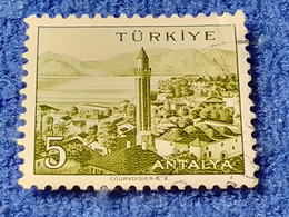 TÜRKİYE- 1960-70-    5K.    MEMLEKET    SERİSİ  ŞEHİRLER  DAMGALI - 1934-39 Sandjak Alexandrette & Hatay