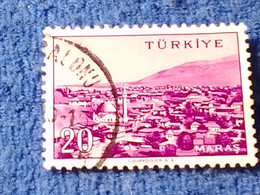 TÜRKİYE- 1960-70-    20K.    MEMLEKET    SERİSİ  ŞEHİRLER  DAMGALI - 1934-39 Sandschak Alexandrette & Hatay