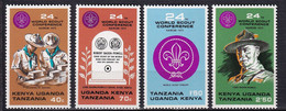 313 EST AFRICAIN 1973 - Y&T 248/51 - Scout Jamboree Baden Powell - Neuf ** (MNH) Sans Charniere - Kenya, Uganda & Tanzania