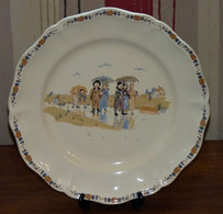 Assiette En Faience De Sarreguemines Enfants Richard 20 EME N°1 Bon Etat - Sarreguemines (FRA)