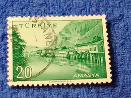 TÜRKİYE- 1960-70-    20K.    MEMLEKET    SERİSİ  ŞEHİRLER  DAMGALI - 1934-39 Sandjak D'Alexandrette & Hatay