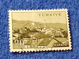 TÜRKİYE- 1960-70-    20K.    MEMLEKET    SERİSİ  ŞEHİRLER  DAMGALI - 1934-39 Sandschak Alexandrette & Hatay