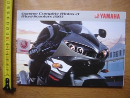 Brochure Catalogue Publicite Prospekt MOTO YAMAHA 2003 Gamme Motos Maxi Scooters - Motos