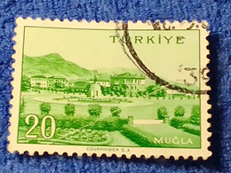 TÜRKİYE- 1960-70-    20K.    MEMLEKET    SERİSİ  ŞEHİRLER  DAMGALI - 1934-39 Sandschak Alexandrette & Hatay