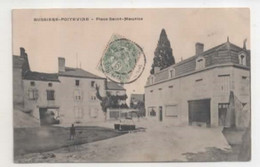 CPA, La Bussière-Poitevine, Place Saint Maurice - Bussiere Poitevine