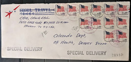 Stati Uniti/United States/États Unis: Express, Bandiera, Flag, Drapeau - Enveloppes