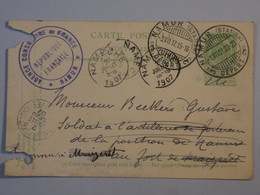 BM5  BELGIQUE   BELLE CARTE ENTIER  1907  NAMUR A MAIZERET  + + + AFFRANC. INTERESSANT ++ - Other & Unclassified