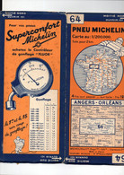 Carte Michelin N°64 .... Angers-Orléans   3336-911 (M4986) - Cartes Routières