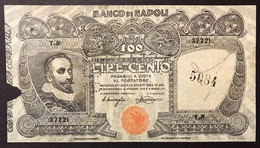 BANCO DI NAPOLI BIGLIETTO AL PORTATORE 31 05 1915 100 LIRE FALSO D'EPOCA  LOTTO 4327 - Otros & Sin Clasificación