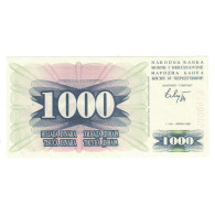 Billet, Bosnie-Herzégovine, 1000 Dinara, 1992, 1992-07-01, KM:15a, NEUF - Bosnië En Herzegovina